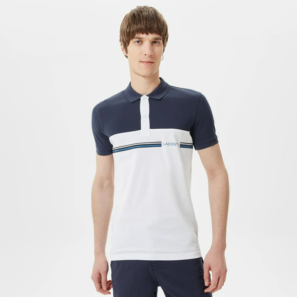 Мужское поло Lacoste Slim Fit, синий, арт. PH0302