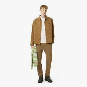 Мужские брюки-чинос Lacoste из эластичного хлопка, коричневый, арт. HH3463