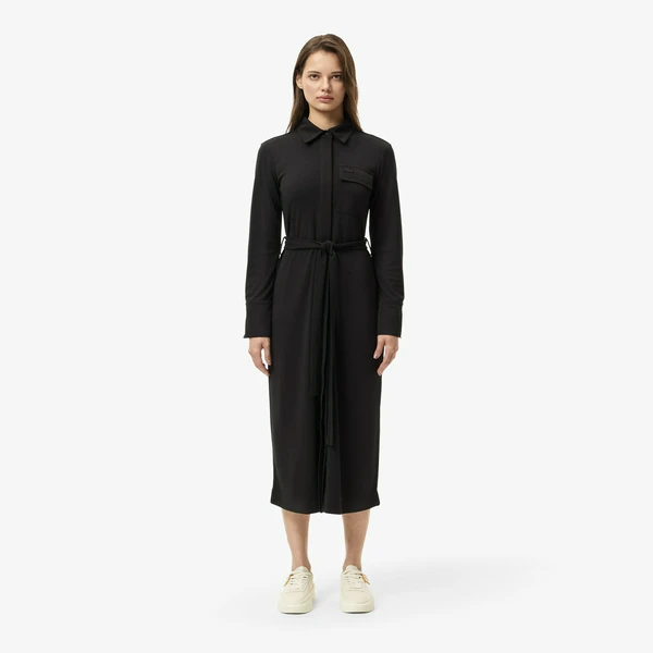 Платье Lacoste приталенного кроя, черный, арт. EF2631
