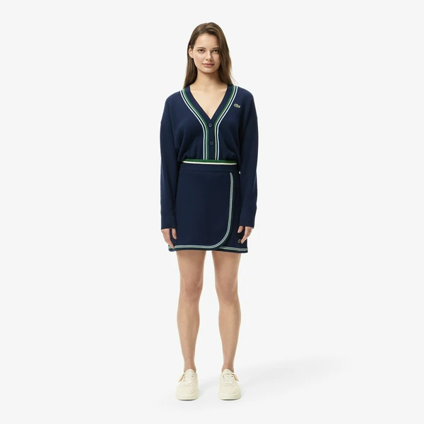 Юбка Lacoste классического кроя, синий, арт. JF2621