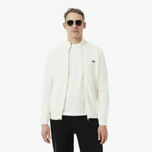 Мужской свитер Lacoste на молнии из органического хлопка, белый, арт. AH1957