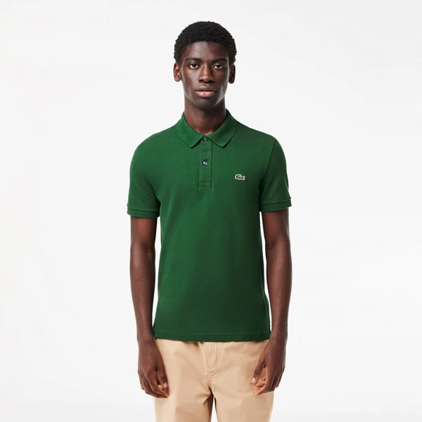 Мужское поло Lacoste L.12.12 Slim Fit, зеленый, арт. PH4012