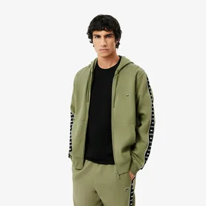 Мужская толстовка Lacoste Regular Fit из хлопка на молнии, хаки, арт. SH7457