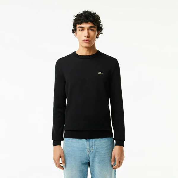 Мужской свитер Lacoste из органического хлопка, черный, арт. AH1985