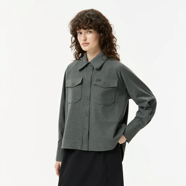 Женская рубашка Lacoste, серый, арт. CF2604