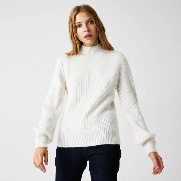 Женский свитер Lacoste Regular Fit, белый, арт. AF2210