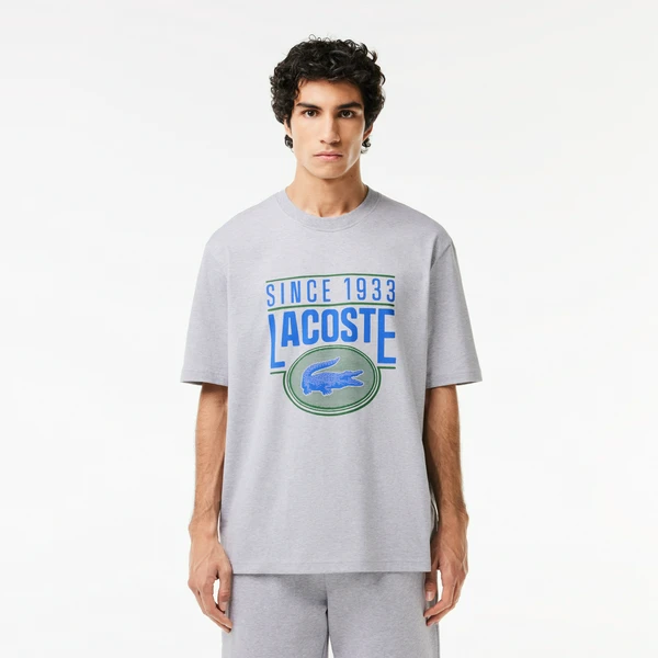 Мужская футболка Lacoste Regular Fit, серый, арт. TH7315