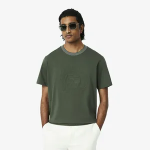 Футболка Lacoste из органического хлопка, хаки, арт. TH0124