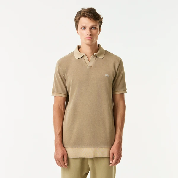Мужское хлопковое поло Lacoste Regular Fit, бежевый, арт. PH0417