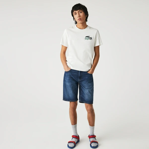 Мужские джинсовые шорты Lacoste Slim Fit, синий, арт. FH7541