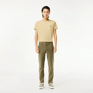 Мужские брюки-чинос Lacoste Slim Fit из хлопка, коричневый, арт. HH2661