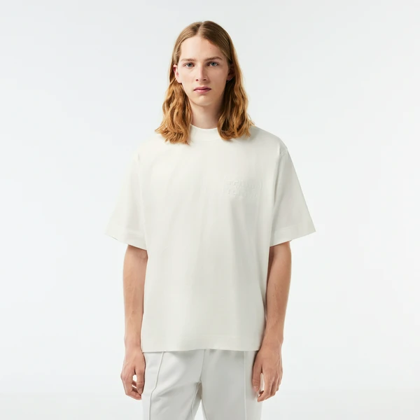 Мужская футболка Lacoste Loose Fit, белый, арт. TH2504