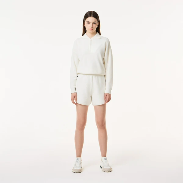 Женские шорты Lacoste Loose Fit, белый, арт. GF0414