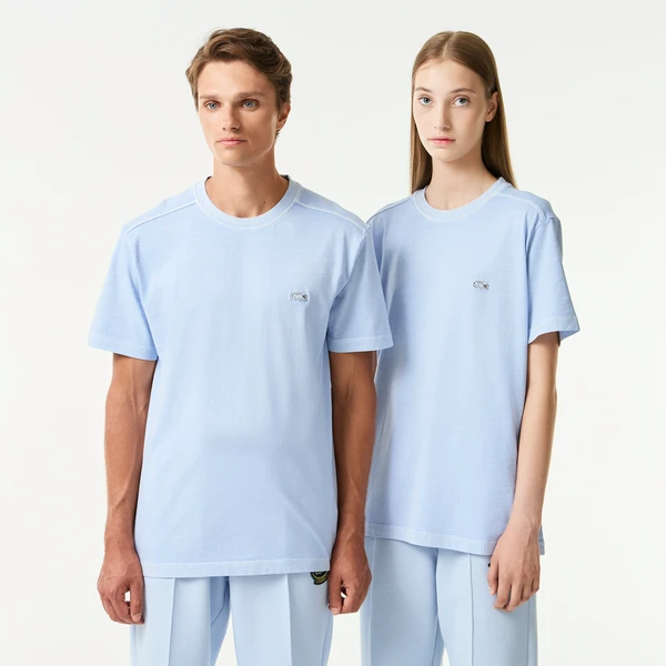 Мужская хлопковая футболка Lacoste, голубой, арт. TH0426