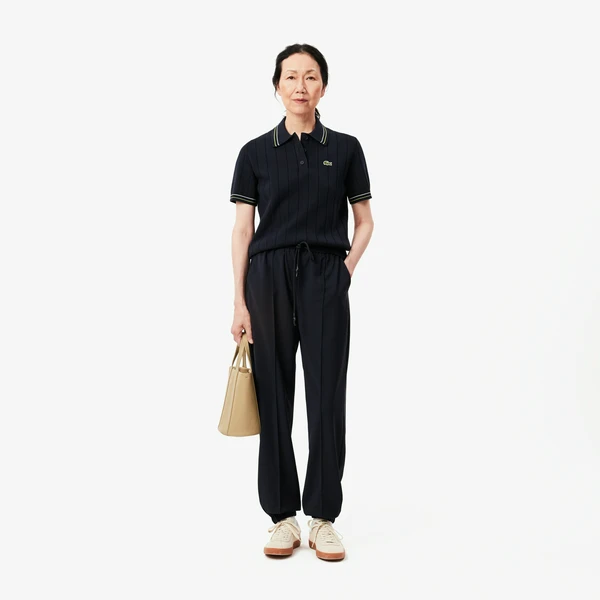Женские эластичные брюки Lacoste OVERSIZED, синий, арт. HF3281
