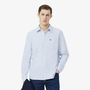 Мужская хлопковая рубашка Lacoste, голубой, арт. CH5625