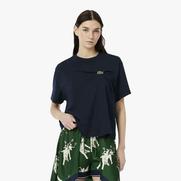 Женская футболка Lacoste, синий, арт. TF9595
