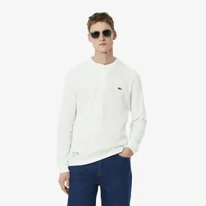 Мужская футболка Lacoste из хлопка, белый, арт. TH0035