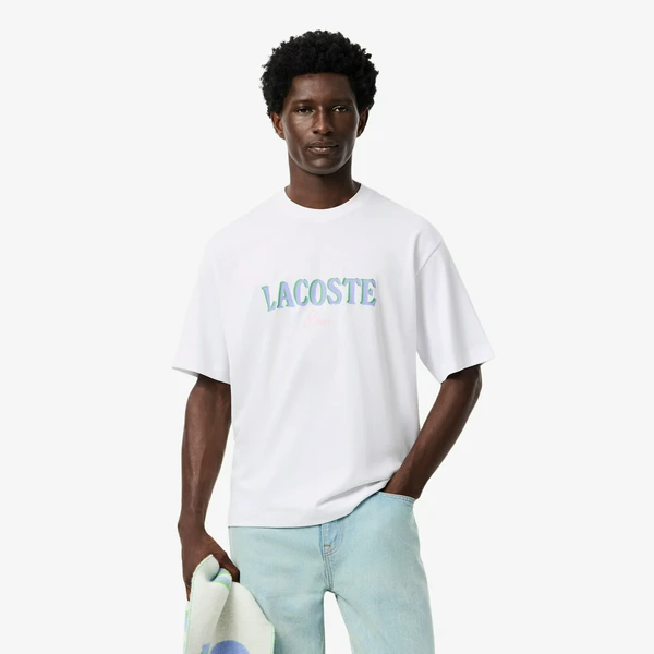 Футболка Lacoste свободного кроя, белый, арт. TH5912