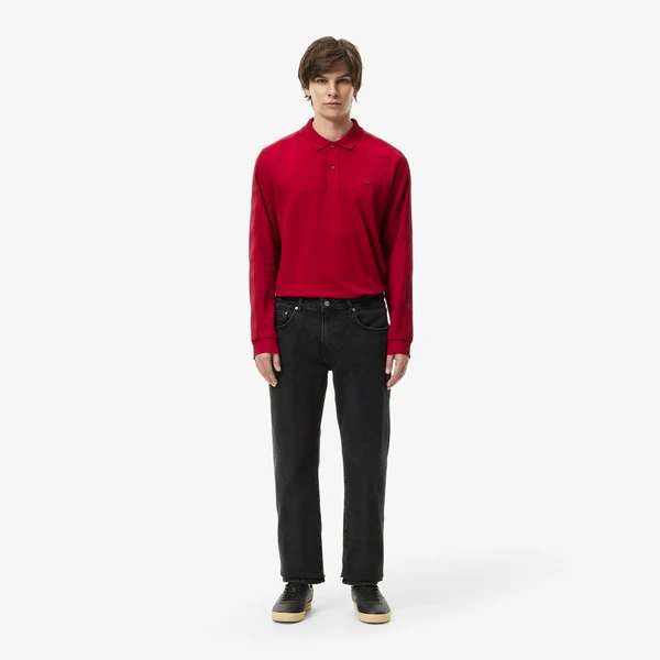 Мужские джинсы Lacoste прямого кроя, серый, арт. HH2652