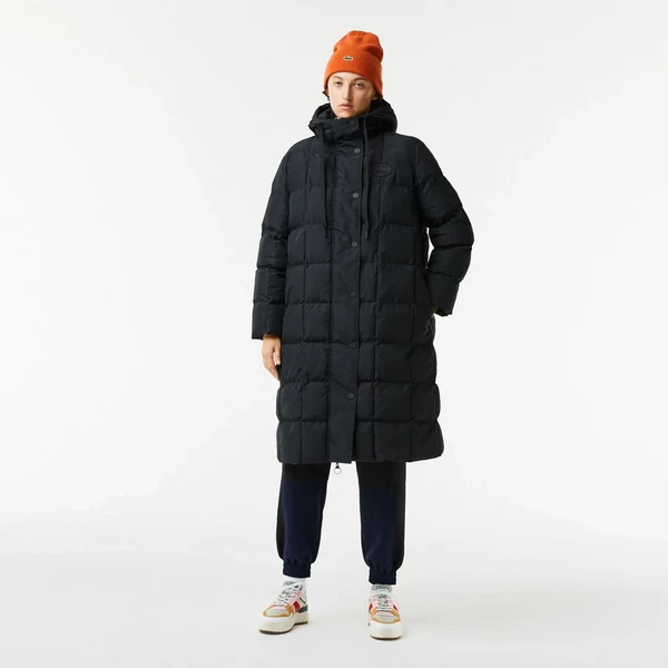 Длинная стеганая куртка Lacoste, черный, арт. BF0027