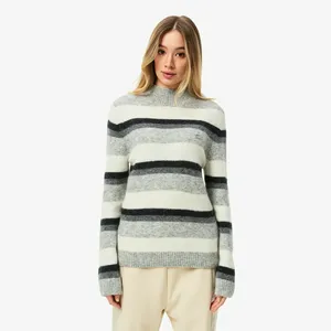 Свитер Lacoste в полоску, серый, арт. AF2603