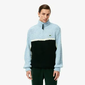 Мужской свитер Lacoste с высоким воротом на молнии, зеленый, арт. AH2612
