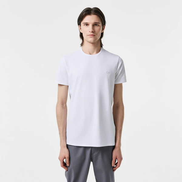 Мужская футболка Lacoste Slim Fit, белый, арт. TH0998