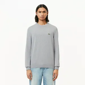 Мужской свитер Lacoste из органического хлопка, серый, арт. AH1985