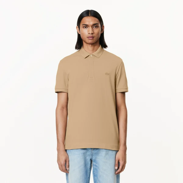 Мужское поло Lacoste PARIS Regular Fit, бежевый, арт. PH5522