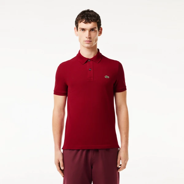 Мужское поло Lacoste L.12.12 Slim Fit, красный, арт. PH4012