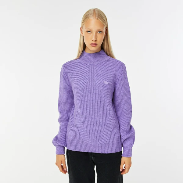 Женский свитер Lacoste Regular Fit, фиолетовый, арт. AF2210