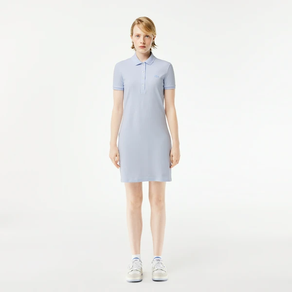 Женское платье-поло Lacoste Slim Fit, голубой, арт. EF5473