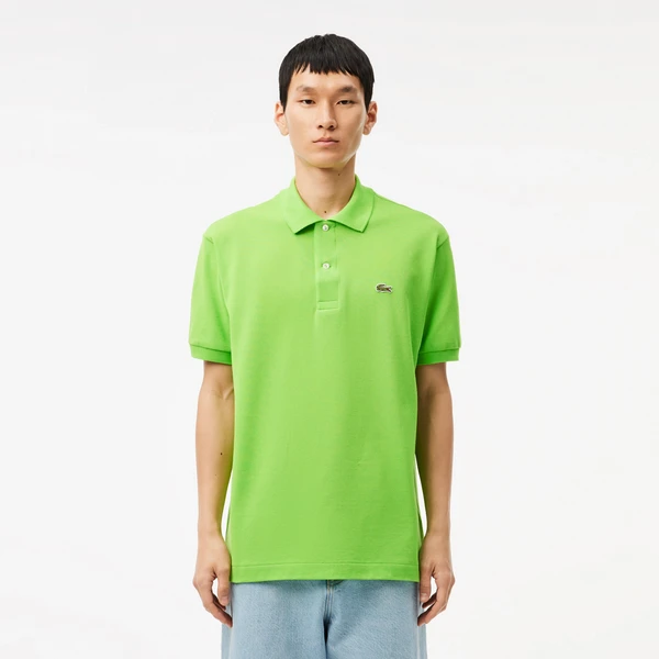 Мужское поло Lacoste L1212 Classic Fit, зеленый, арт. L1212
