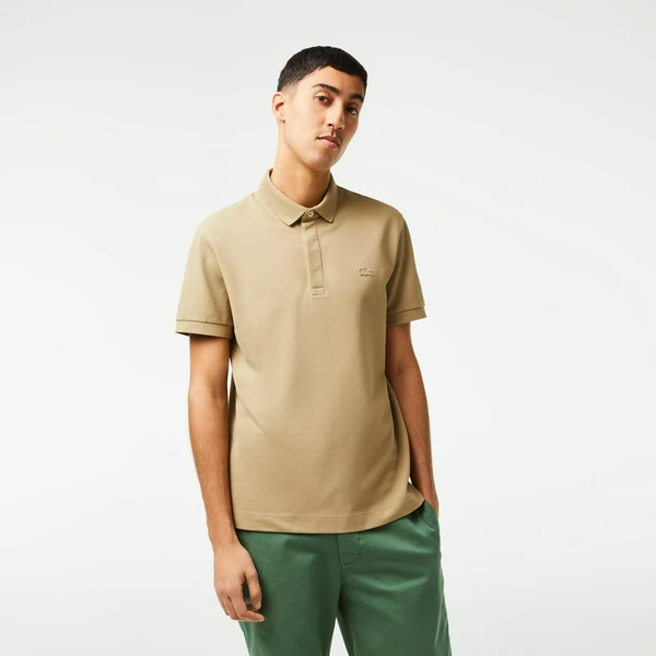 Мужское поло Lacoste PARIS Regular Fit, бежевый, арт. PH5522