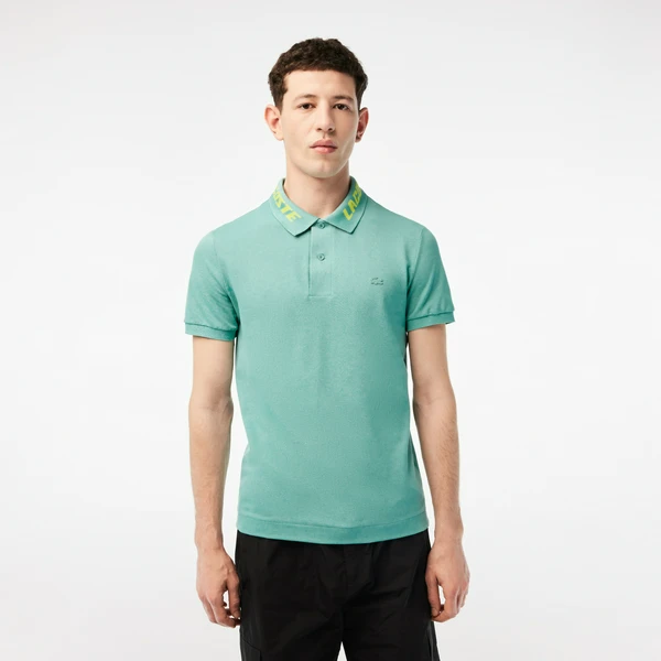 Мужское поло Lacoste приталенного кроя, зеленый, арт. PH9642