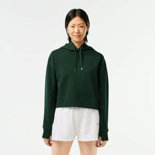 Женская толстовка Lacoste Loose Fit с капюшоном, зеленый, арт. SF0281