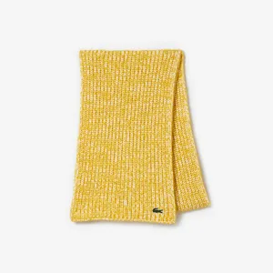 Шарф Lacoste из шерсти альпаки, желтый, арт. RE1482