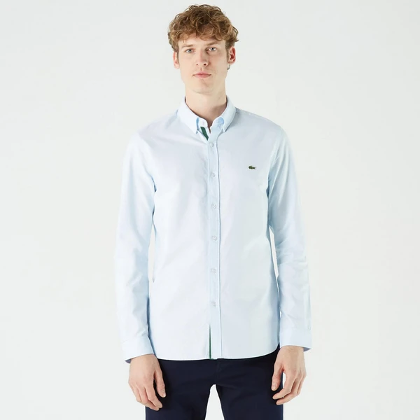 Мужская рубашка Lacoste Slim Fit, голубой, арт. CH0241