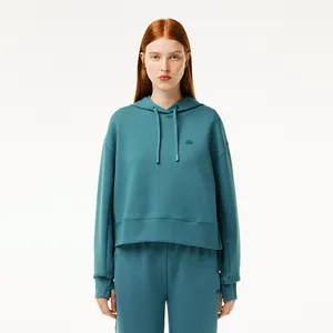 Женская толстовка Lacoste Loose Fit с капюшоном, голубой, арт. SF0281