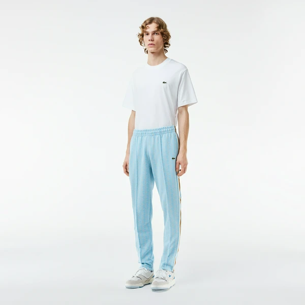 Спортивные брюки Lacoste Paris Regular Fit с монограммой, голубой, арт. XH1440