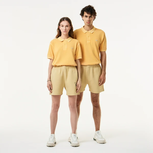 Шорты Lacoste Regular fit Unisex с двусторонним принтом, бежевый, арт. GH0522