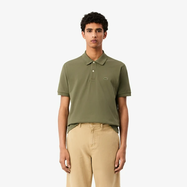 Мужское поло Lacoste L1212 Classic Fit, хаки, арт. L1212