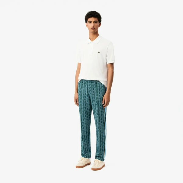 Спортивные брюки Lacoste Paris Regular Fit с монограммой, зеленый, арт. XH1440