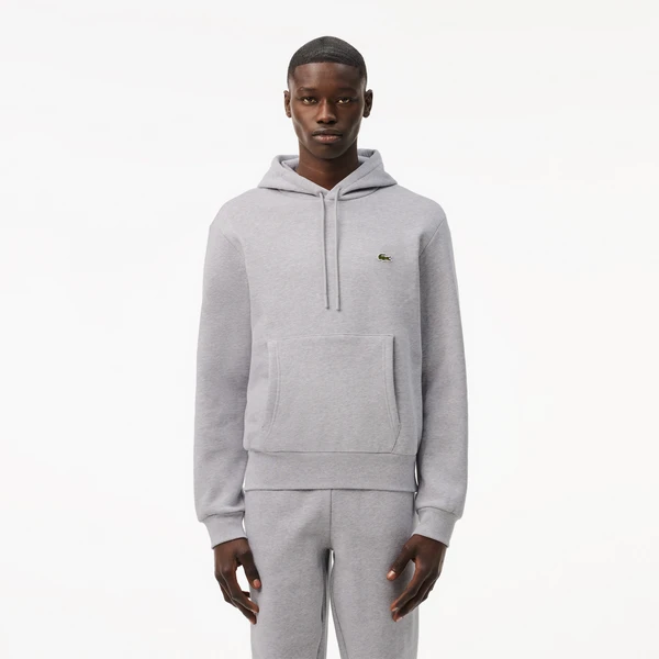 Мужская толстовка Lacoste Classic Fit с флисом, серый, арт. SH9623