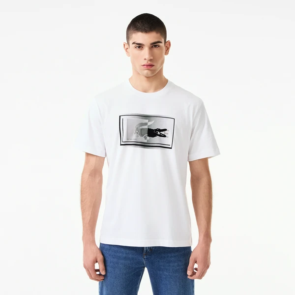Мужская футболка Lacoste Classic Fit, белый, арт. TH2512