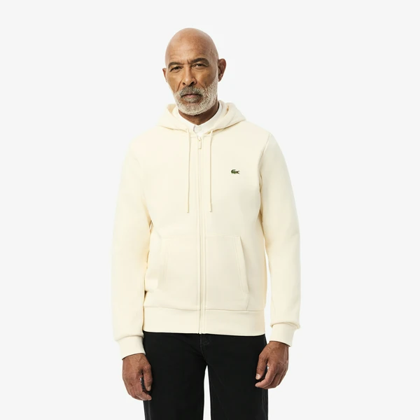 Мужская толстовка Lacoste с флисом, белый, арт. SH9626