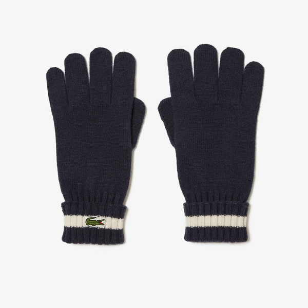 Шерстяные перчатки Lacoste, синий, арт. RV0452