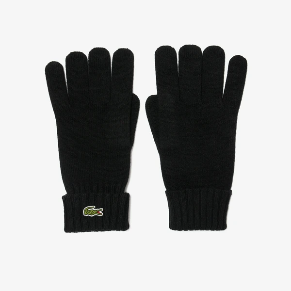 Шерстяные перчатки Lacoste, черный, арт. RV0452