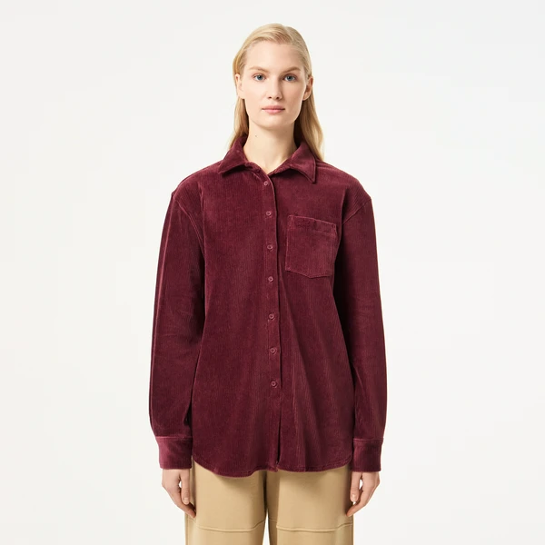 Женская рубашка Lacoste Loose Fit, красный, арт. CF2523